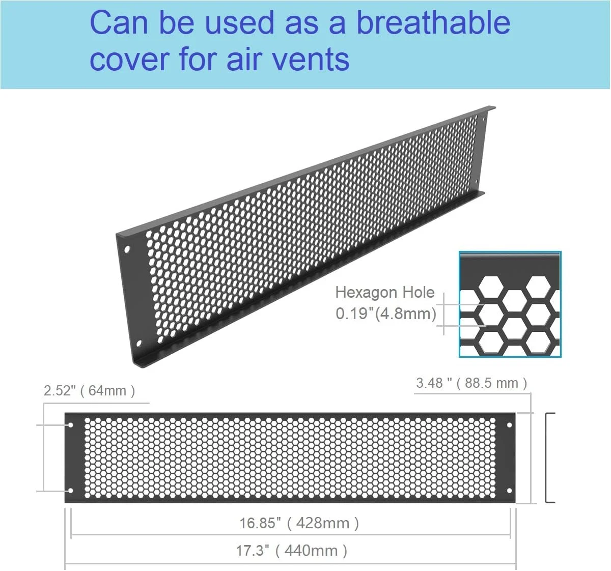 پنل خالی سوراخ دار 2U Jingchengmei - پنل جدا شده فاصله دهنده 2U نصب رک فولادی برای محفظه رک شبکه یا سرور 19 اینچی مشکی پنل خالی سوراخ دار 2U Jingchengmei - پنل جدا شده فاصله دهنده 2U نصب رک فولادی برای محفظه رک شبکه یا سرور 19 اینچی مشکی