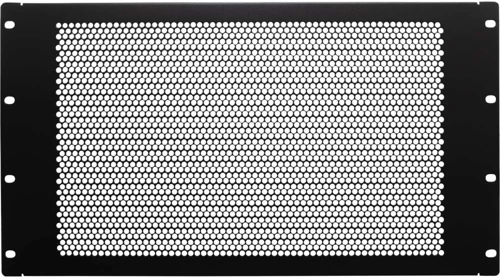 پنل فاصله انداز 6 یونیت رک NavePoint با تهویه برای رک شبکه سرور 19 اینچی یا کابینت، مشکی