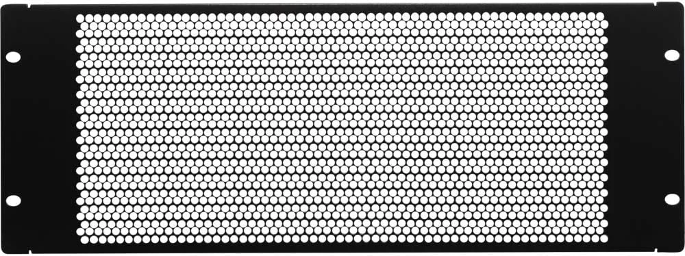 صفحه پوشاننده ۴ یونیت رک NavePoint با تهویه برای رک شبکه سرور ۱۹ اینچی یا کابینت، مشکی