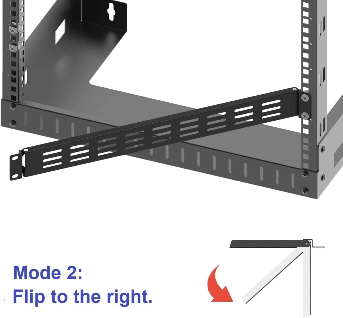 پنل فاصله گذار تهویه دار لولایی 1U برای رک سرور 19 اینچی یا کابینت شبکه (پنل خالی 1U تهویه دار)