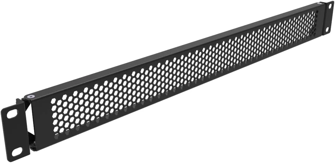 پنل قفسه ای سوراخ دار لولایی 1U برای محفظه قفسه سرور 19 اینچی یا کابینت شبکه (1UBPVented)