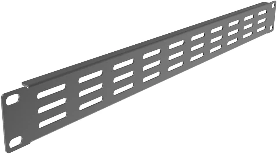 پنل تهویه دار خالی - پنل فاصله دهنده قفسه فولادی برای رک سرور 19 اینچی، مشکی (1U)، بسته 5 عددی پنل تهویه دار خالی - پنل فاصله دهنده قفسه فولادی برای رک سرور 19 اینچی، مشکی (1U)، بسته 5 عددی