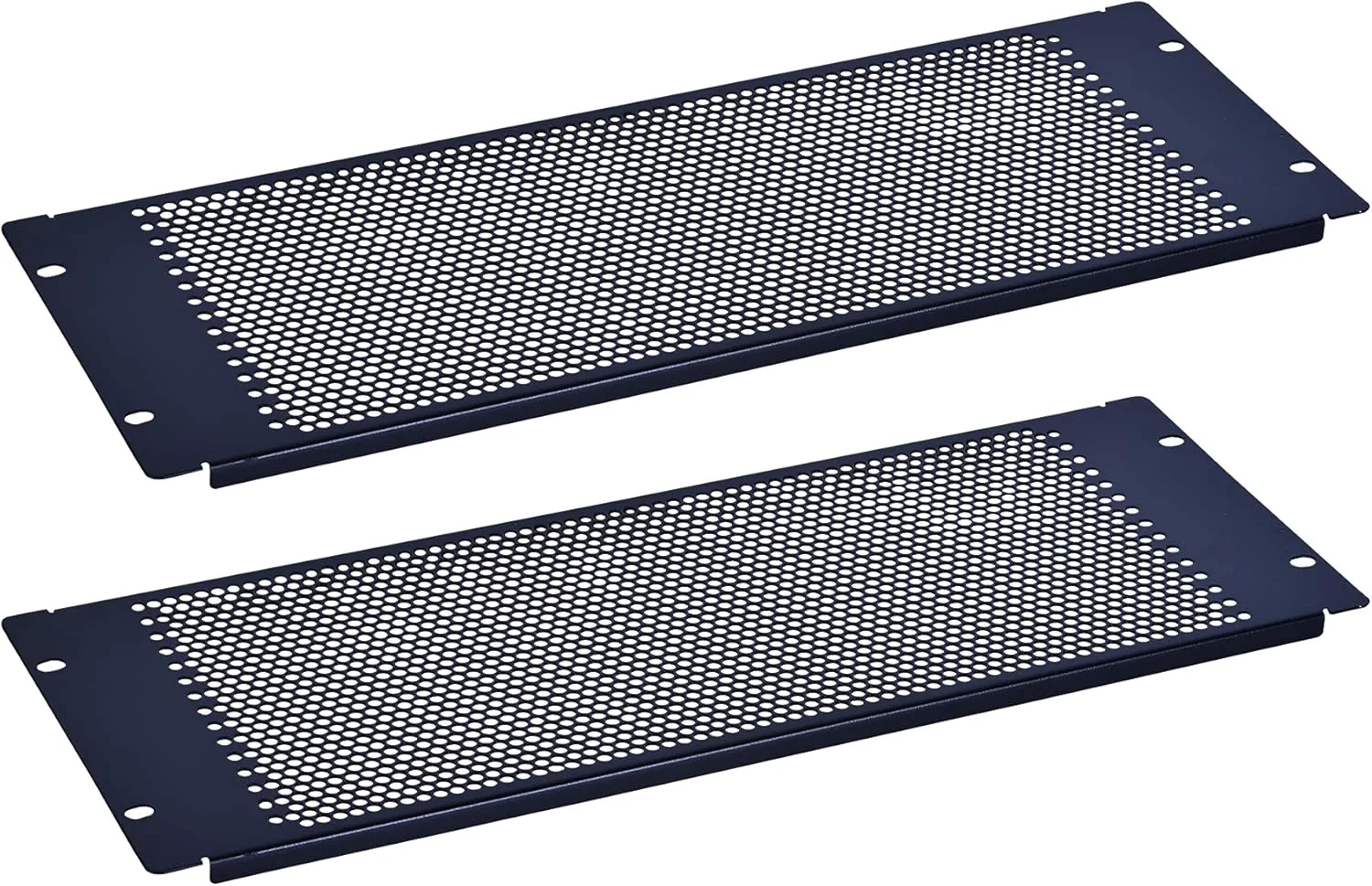 پنل فاصله گذار قفسه 4U رک‌پث با تهویه برای محفظه رک سرور 19 اینچی یا کابینت شبکه - بسته 2 عددی، مشکی