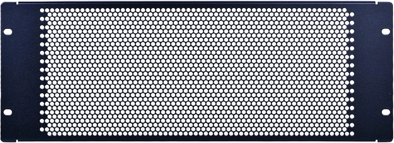 پنل فاصله گذار قفسه 4U رک‌پث با تهویه برای محفظه رک سرور 19 اینچی یا کابینت شبکه - بسته 2 عددی، مشکی