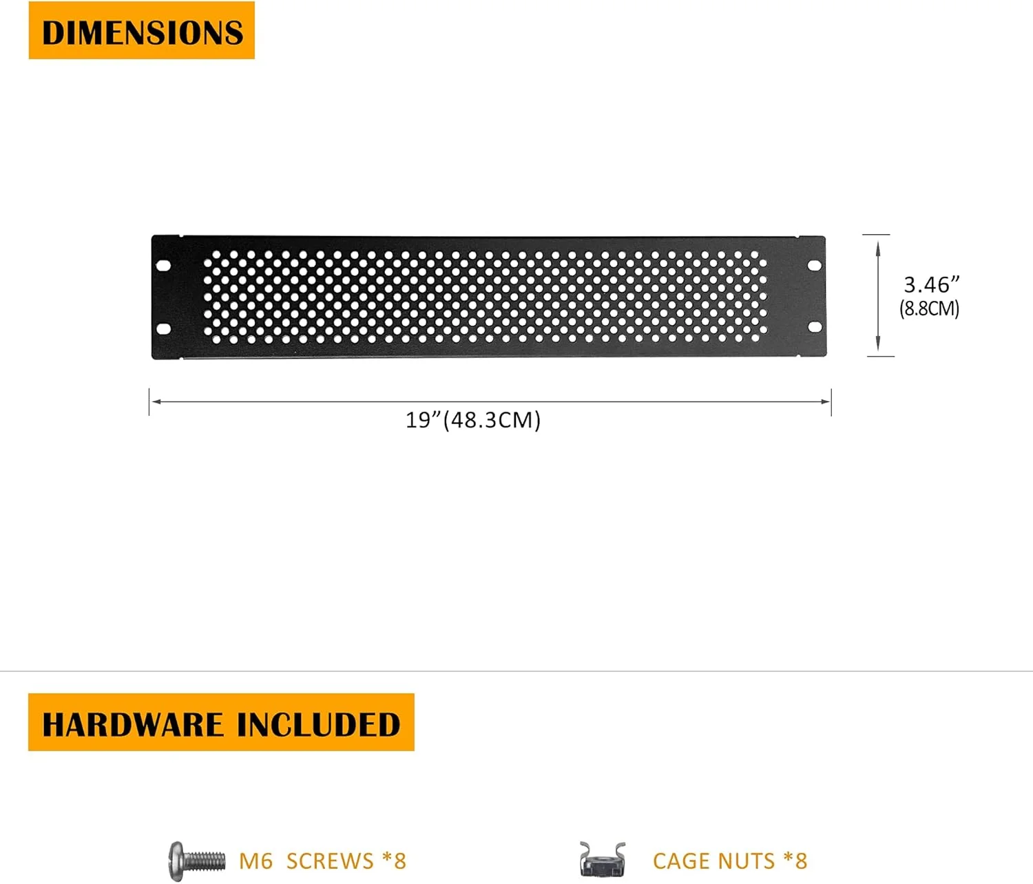 پنل های خالی 2U تهویه دار RIVECO