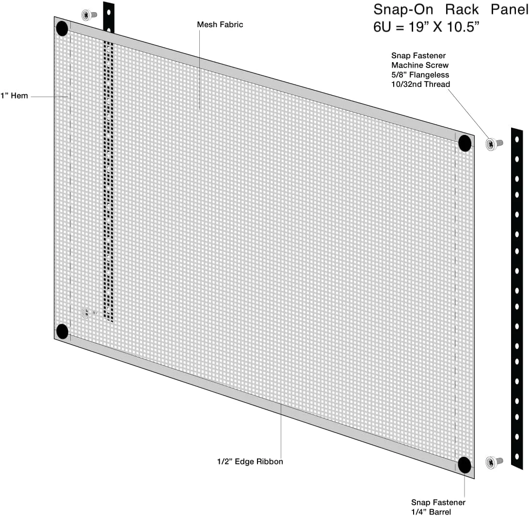 پنل رک خالی 6U با قابلیت نصب آسان، پنل فاصله دهنده برای رک های 19 اینچی سرور، محفظه رک شبکه یا کیف های پرواز