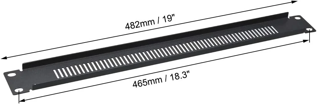 صفحه پوشاننده رک 1U، دو عدد، دارای تهویه برای رک شبکه سرور 19 اینچی یا محفظه