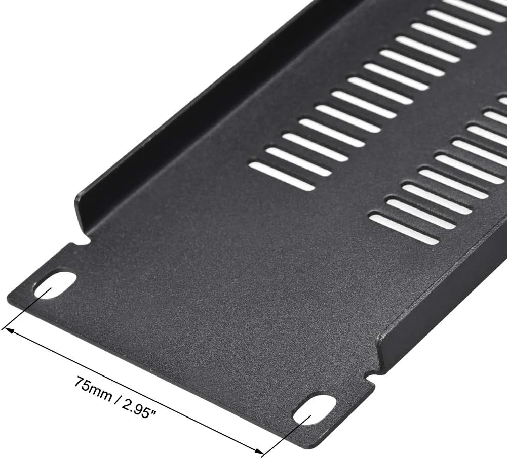 پنل فاصله دهنده قفسه خالی 2U با تهویه برای محفظه یا کابینت قفسه شبکه سرور 19 اینچی