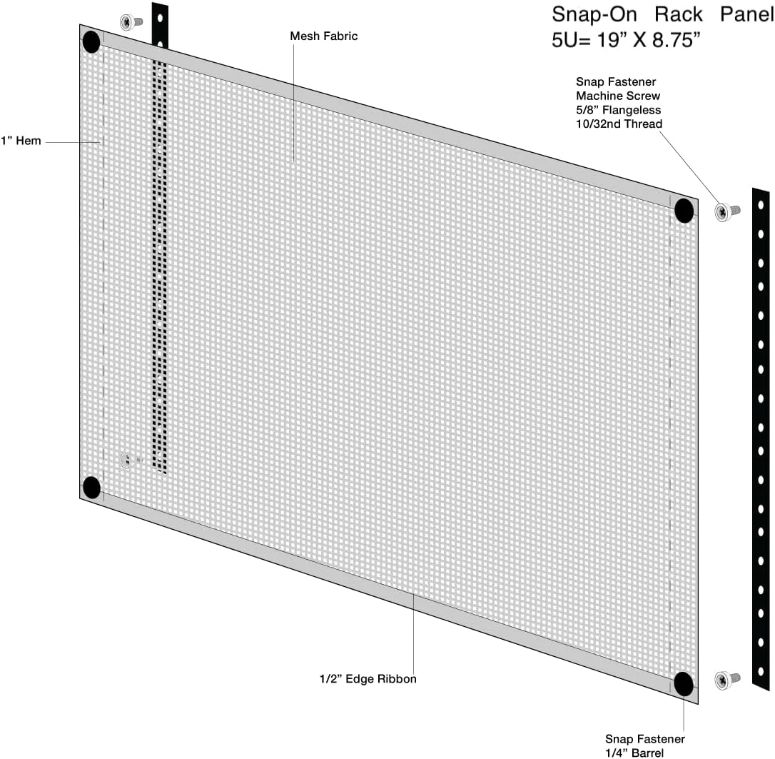 فاصله دهنده تهویه 5U برای محفظه یا کیس های شبکه سرور 19 اینچی