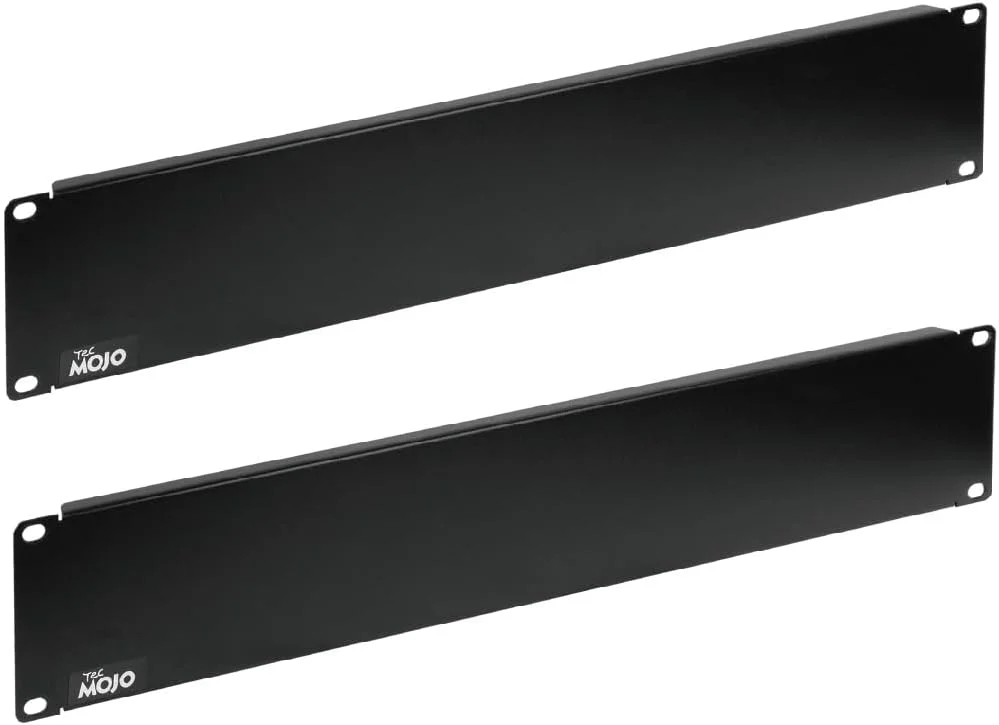پنل خالی 2U Tecmojo، صفحه نصب رک برای رک سرور 19 اینچی، رک شبکه، محفظه ها و کابینت ها، جامد، مشکی (بسته 2 عددی)