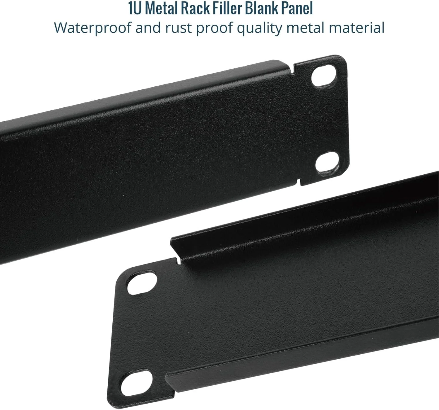 پنل خالی 1U Tecmojo، صفحه نصب رک برای رک سرور 19 اینچی، رک شبکه، محفظه ها و کابینت ها، مشکی (بسته 5 عددی 1U SOLID)