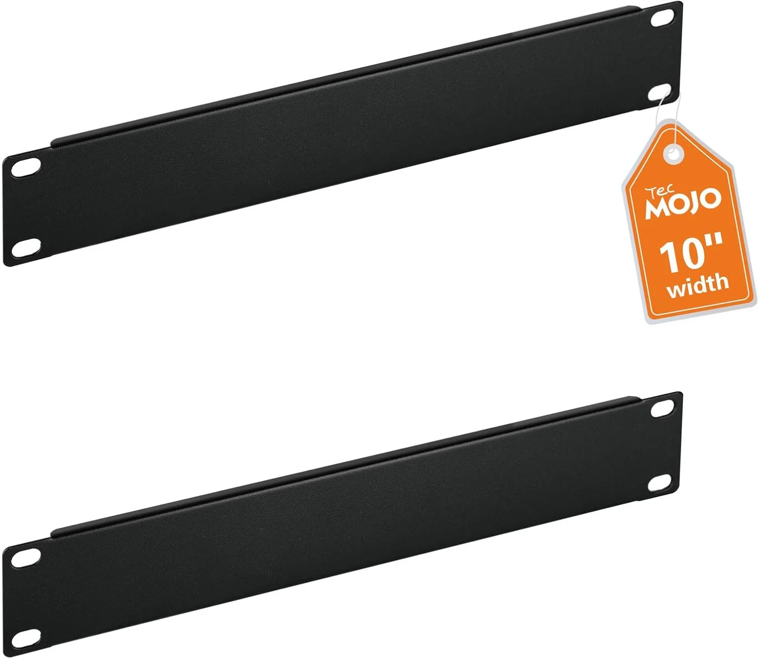 پنل رک خالی 1U تک موجو، پرکننده پنل پچ فولادی برای رک سرور با عرض 10 اینچ، کابینت شبکه، مرکز داده، آزمایشگاه های خانگی، مشکی (بسته 2 عددی)