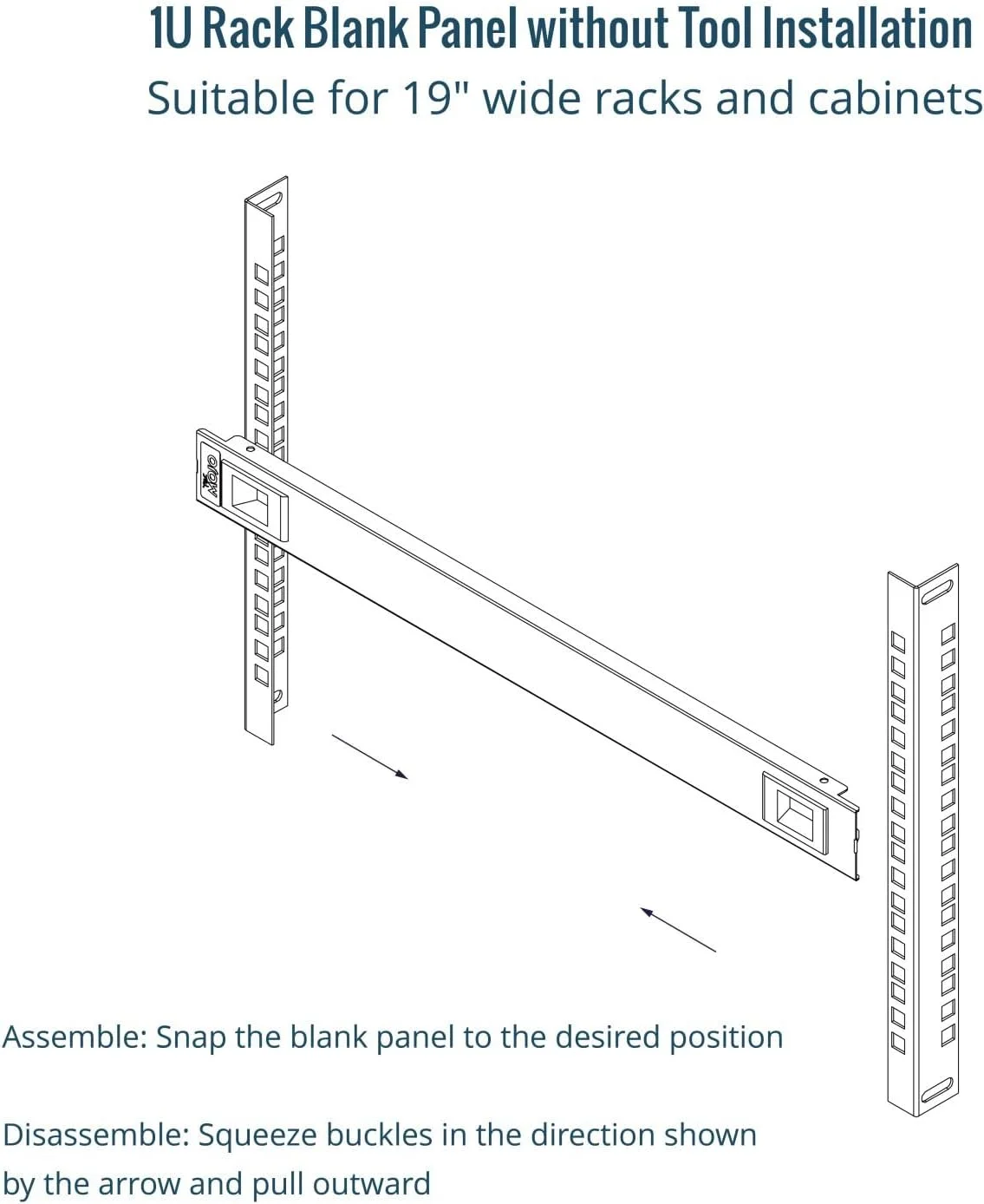 پنل خالی 1U Tecmojo، بسته 5 عددی، پنل خالی رک فولادی نورد سرد، صفحه نصب رک برای محفظه رک سرور 19 اینچی یا کابینت شبکه، نصب بدون ابزار، مشکی پنل خالی 1U Tecmojo، بسته 5 عددی، پنل خالی رک فولادی نورد سرد، صفحه نصب رک برای محفظه رک سرور 19 اینچی یا کابینت شبکه، نصب بدون ابزار، مشکی