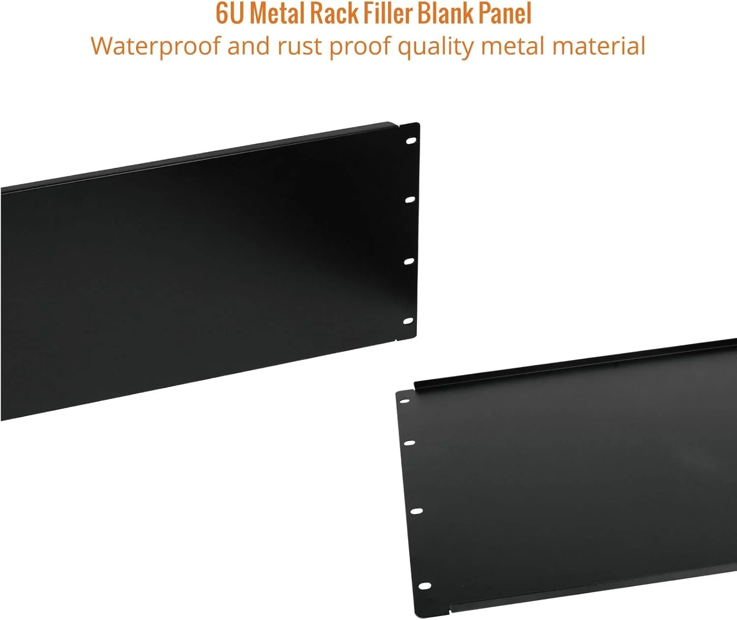 پنل خالی 6U Tecmojo، صفحه نصب رک برای رک سرور 19 اینچی، رک شبکه، محفظه ها و کابینت ها، جامد، مشکی