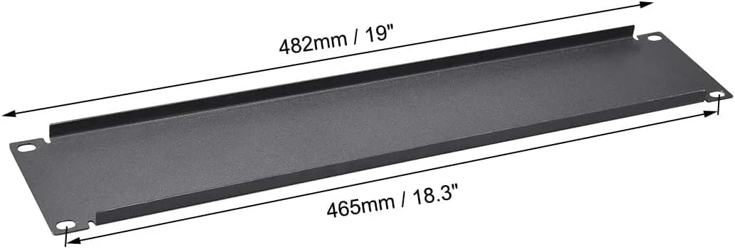 پنل پوششی رک XYWHPGV 2U - پنل فلزی برای رک سرور 19 اینچی - مشکی (138fa 93346 e5c0b b9e03 6ec09 f2383
