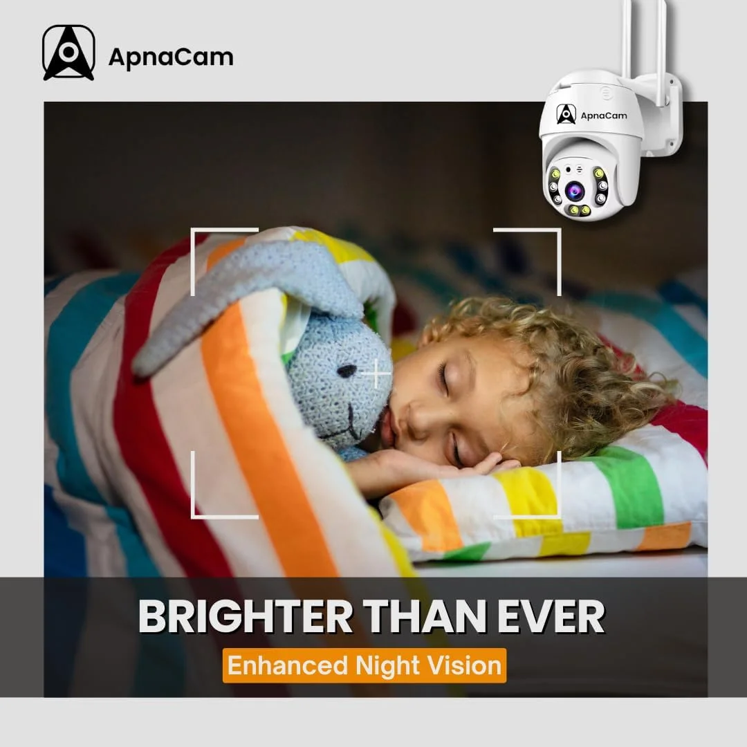 دوربین هوشمند وای فای PTZ با قابلیت چرخش 355 درجه مناسب فضای باز با قابلیت نظارت زنده، صدای دو طرفه، تشخیص حرکت، آلارم، ضبط روی کارت SD، ذخیره سازی ابری، دوربین دید در شب رنگی، ضد آب و هوا IP66