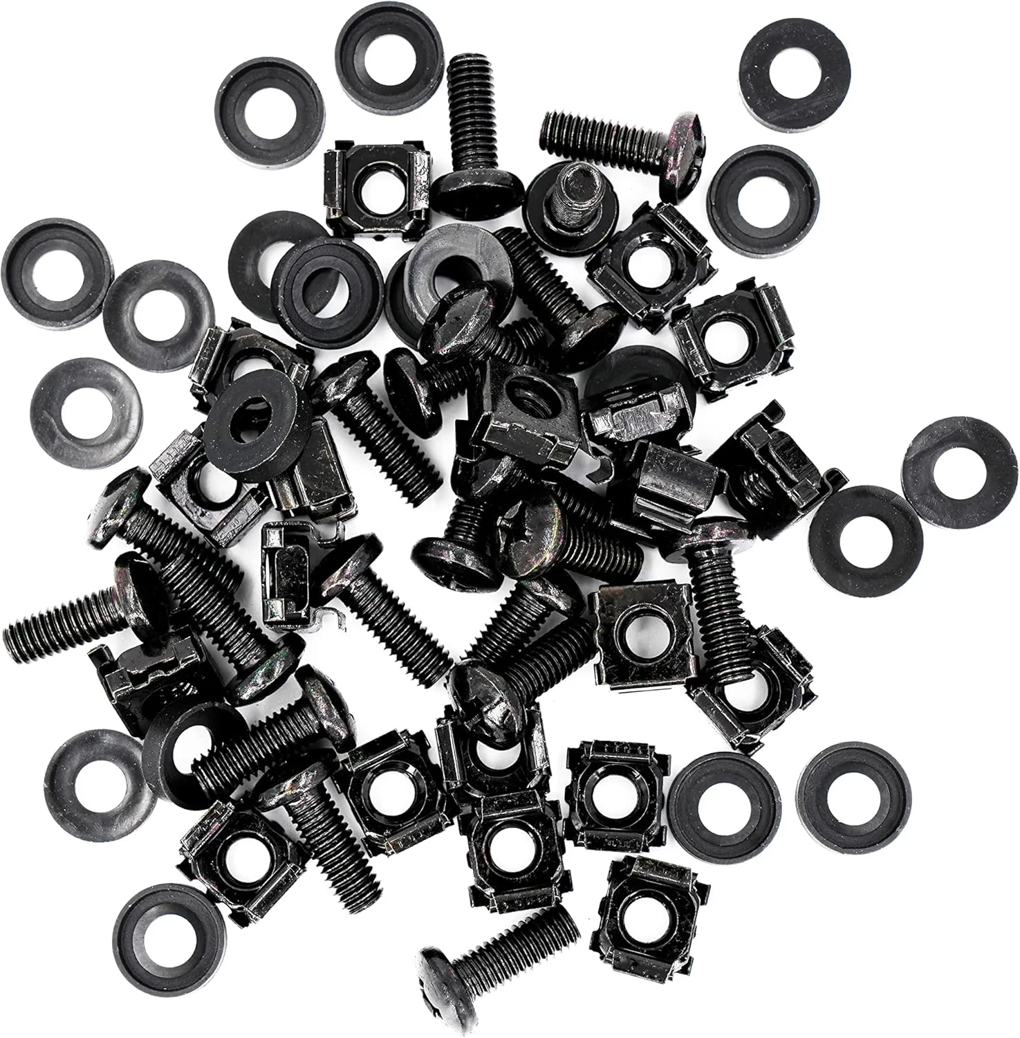 پیچ و مهره قفسی BIGtec، کیت نصب M6 برای کابینت های 10 اینچ و 19 اینچ، شبکه، پیچ، رک، مهره، بسته 50 عددی پیچ و مهره قفسی BIGtec، کیت نصب M6 برای کابینت های 10 اینچ و 19 اینچ، شبکه، پیچ، رک، مهره، بسته 50 عددی