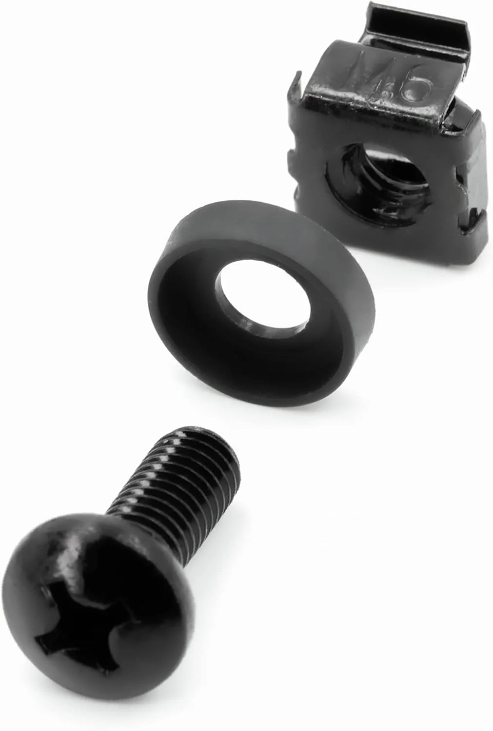 پیچ و مهره قفسی BIGtec، کیت نصب M6 برای کابینت های 10 اینچ و 19 اینچ، شبکه، پیچ، رک، مهره، بسته 50 عددی پیچ و مهره قفسی BIGtec، کیت نصب M6 برای کابینت های 10 اینچ و 19 اینچ، شبکه، پیچ، رک، مهره، بسته 50 عددی