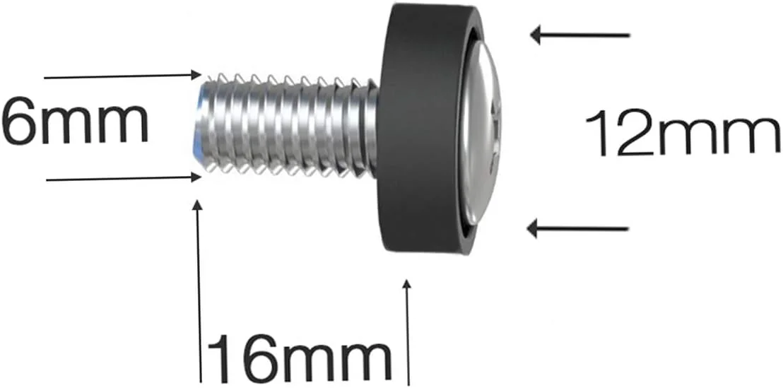 بسته 60 عددی پیچ و مهره قفسی M6 x 16mm برای قفسه سرور و رک