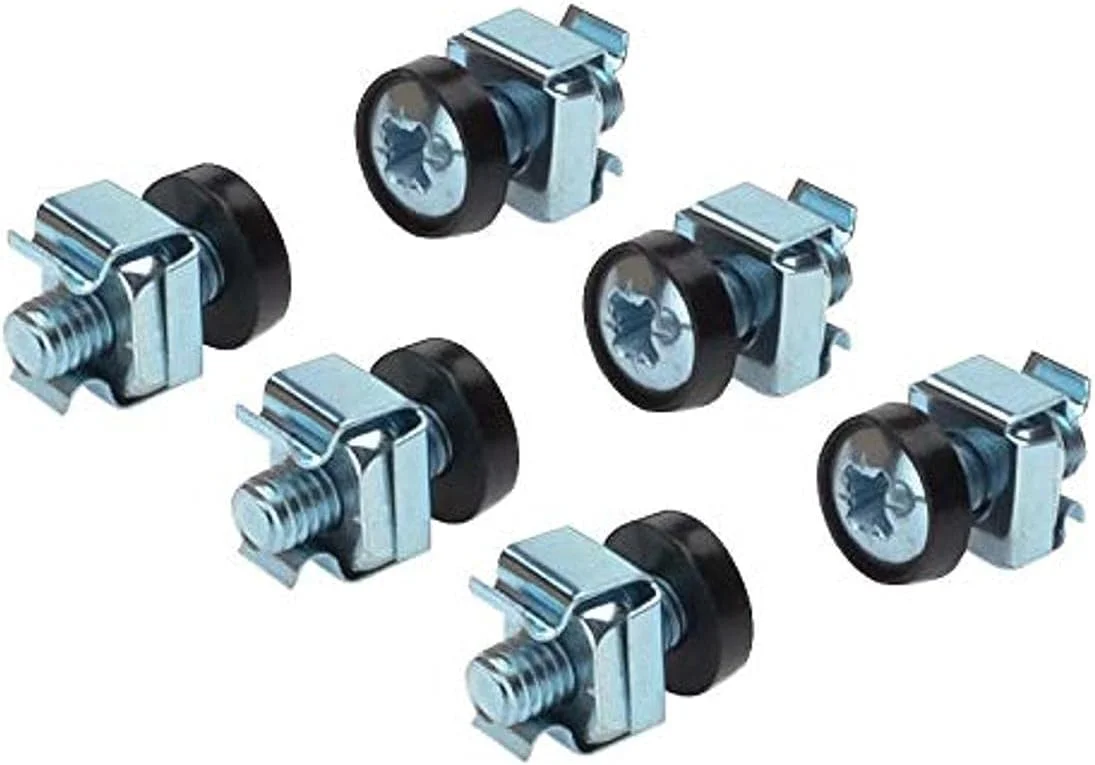 کیت نصب رک PremiumCord، شامل ۴ عدد پیچ M6، ۴ عدد مهره، ۴ عدد واشر پلاستیکی