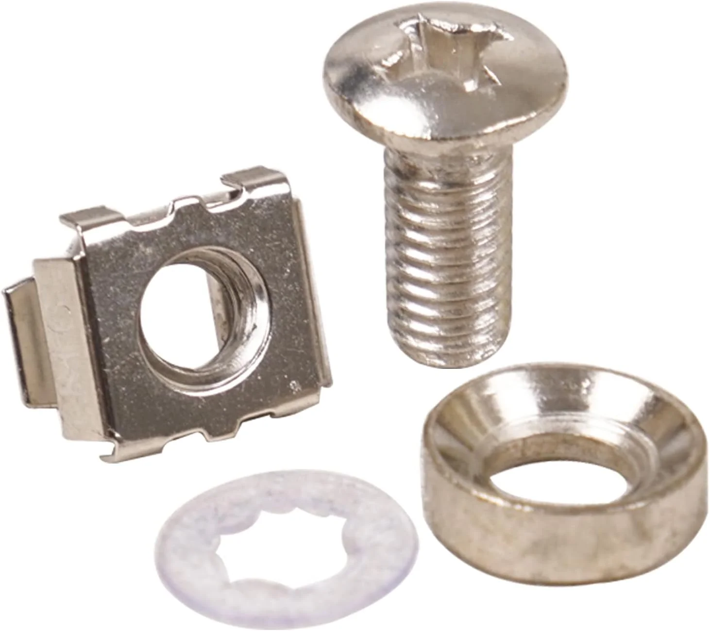 پیچ و مهره قفس رک M6 ساند تاون، 50 عدد، برای جعبه رک، نصب سرور، محفظه ها (STCN-M6X50)