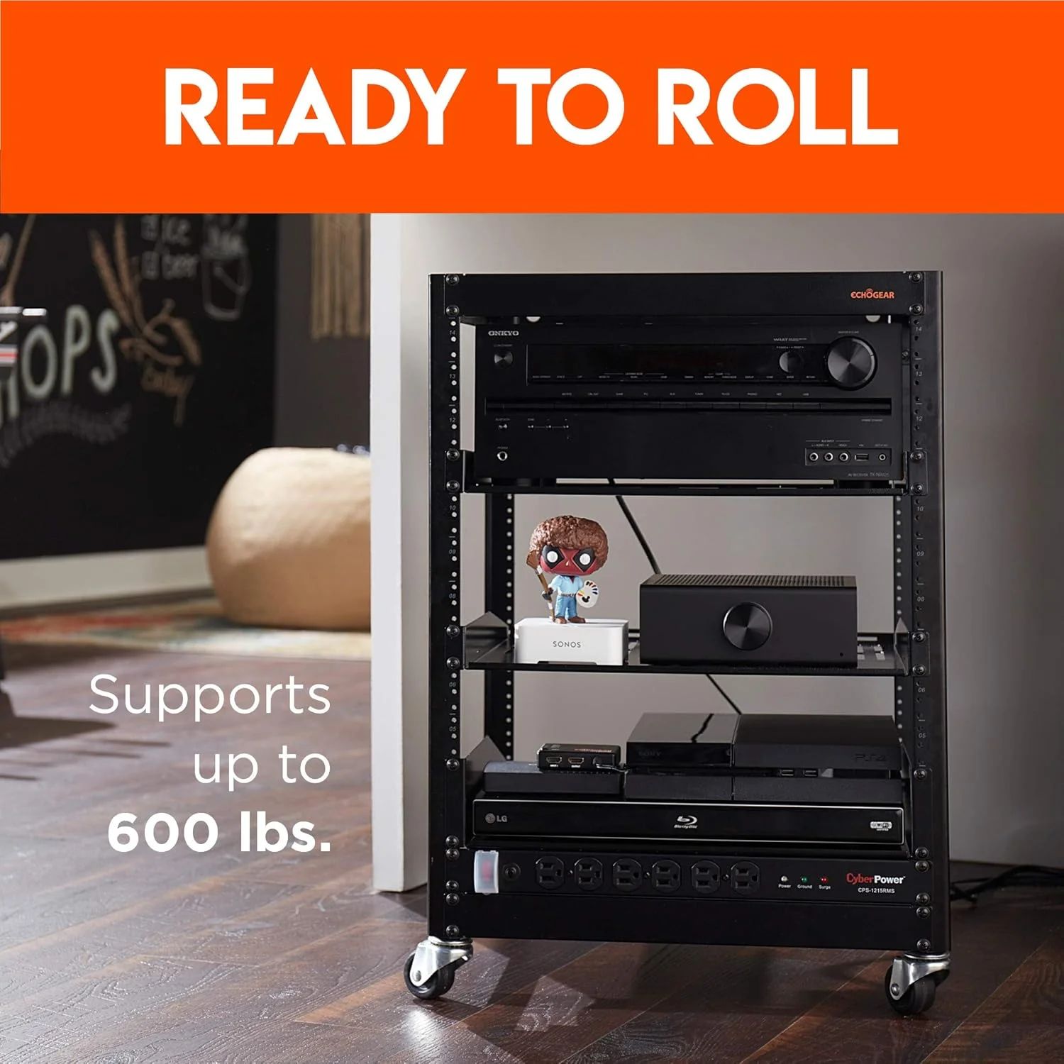 کیت چرخ رک ECHOGEAR - به آسانی به رک سرور خود چرخ اضافه کنید - سازگار با رک های 15U و 20U ECHOGEAR کیت چرخ رک ECHOGEAR - به آسانی به رک سرور خود چرخ اضافه کنید - سازگار با رک های 15U و 20U ECHOGEAR