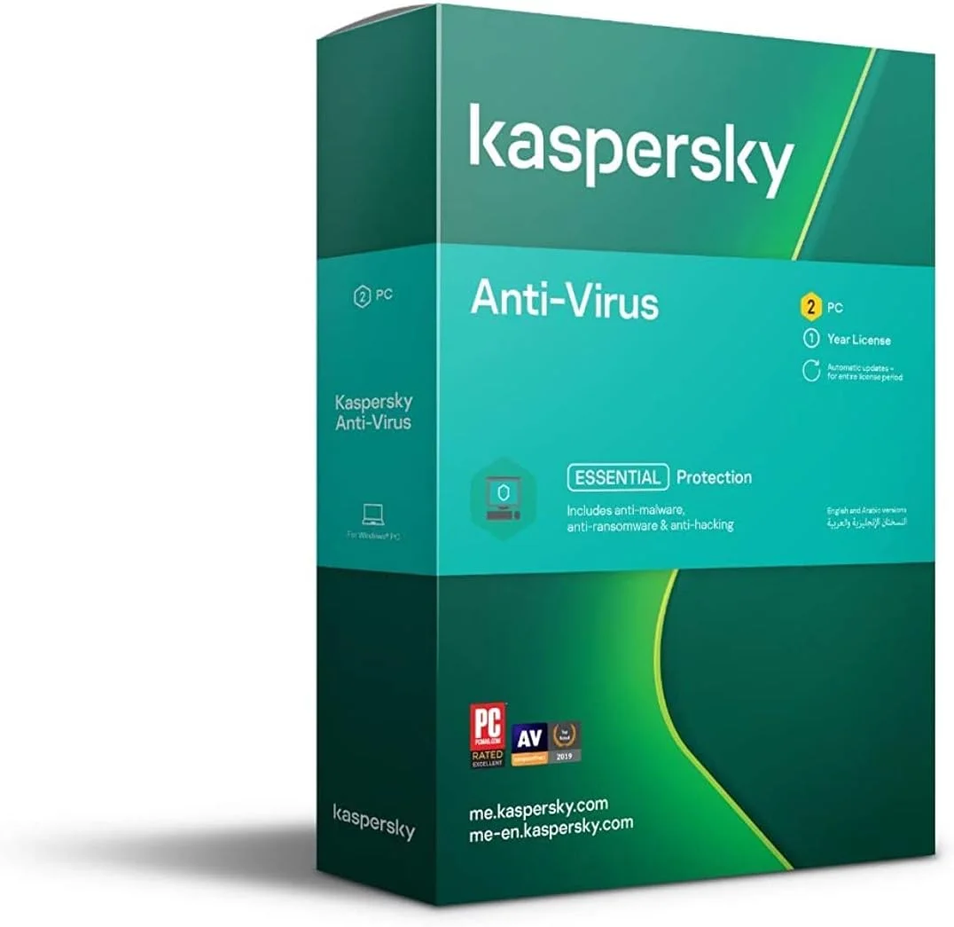 آنتی ویروس کسپرسکی 2020 - 2 کاربر - نسخه معتبر خاورمیانه - 1 سال