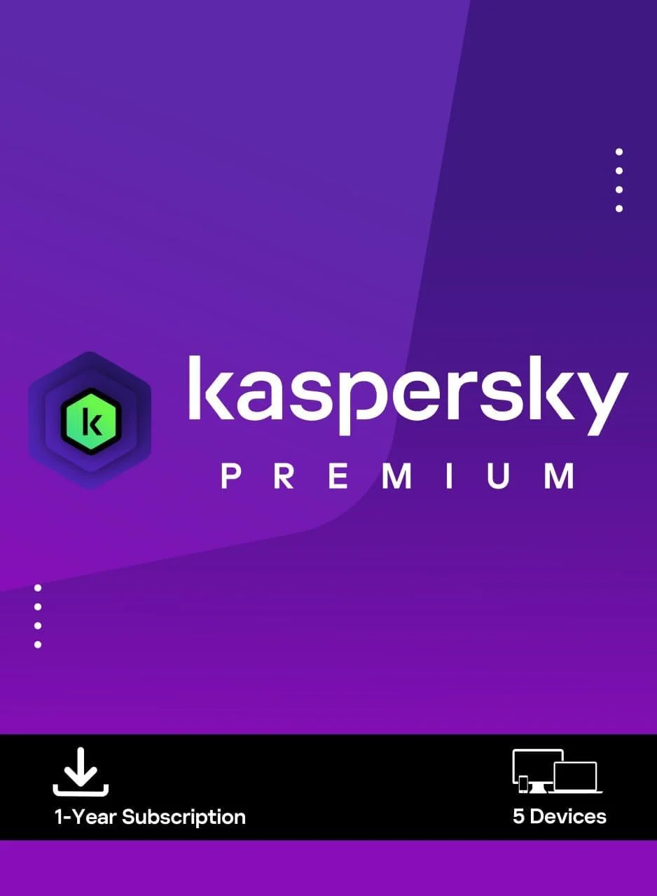 Kaspersky Premium – محافظت از ۵ دستگاه به مدت ۱ سال | لایسنس دیجیتال | تحویل فوری از طریق پیام های آمازون