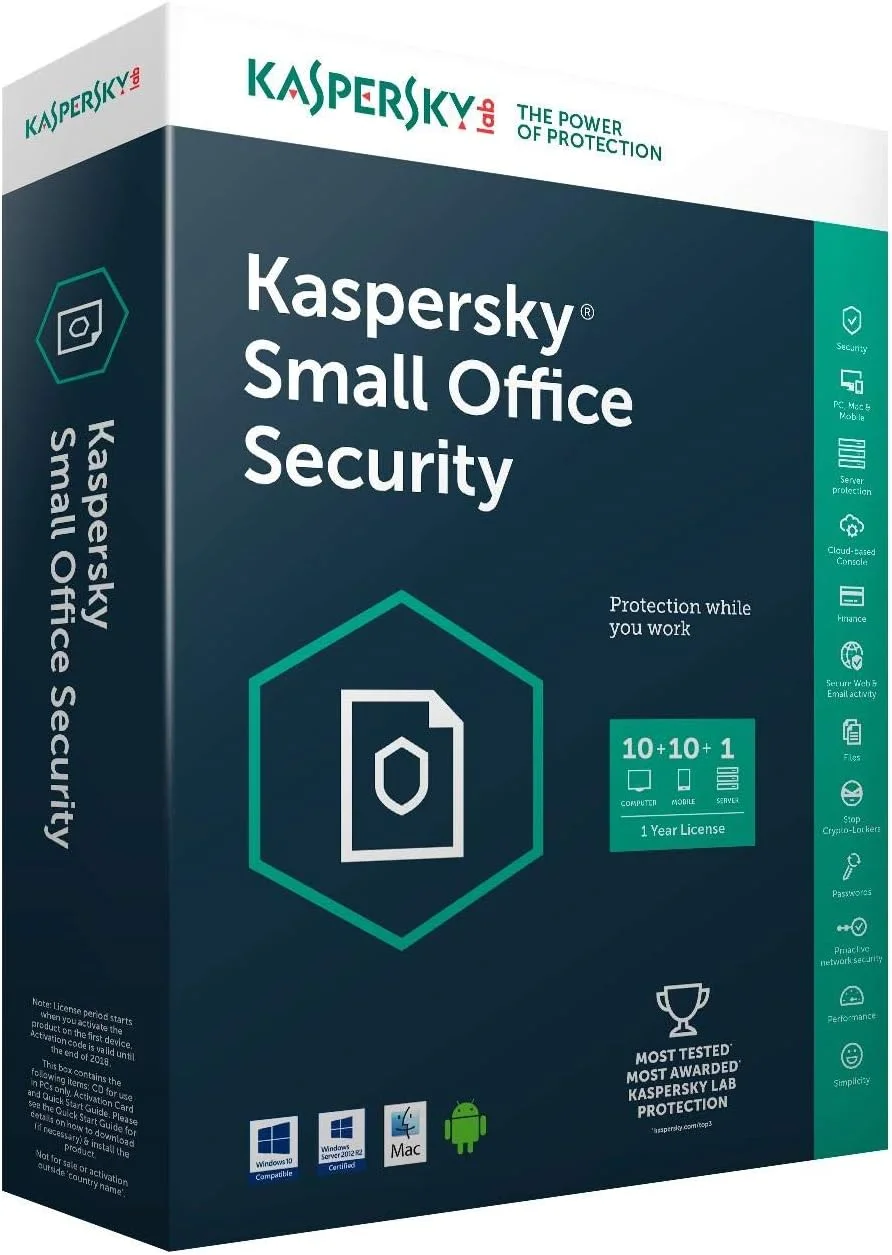 KASPERSKY SMALL OFFICE SECURITY V5 - ده به علاوه ده به علاوه یک کاربر