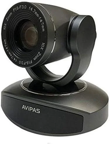 دوربین PTZ با زوم 10 برابر AViPAS AV-1081G HDMI با پخش زنده IP - خاکستری تیره