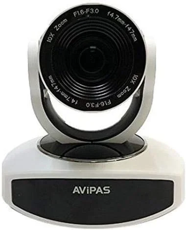 دوربین PTZ مدل AViPAS AV-1081W با کیفیت Full HD و زوم 10 برابر، خروجی HDMI و قابلیت استریم زنده IP - رنگ سفید