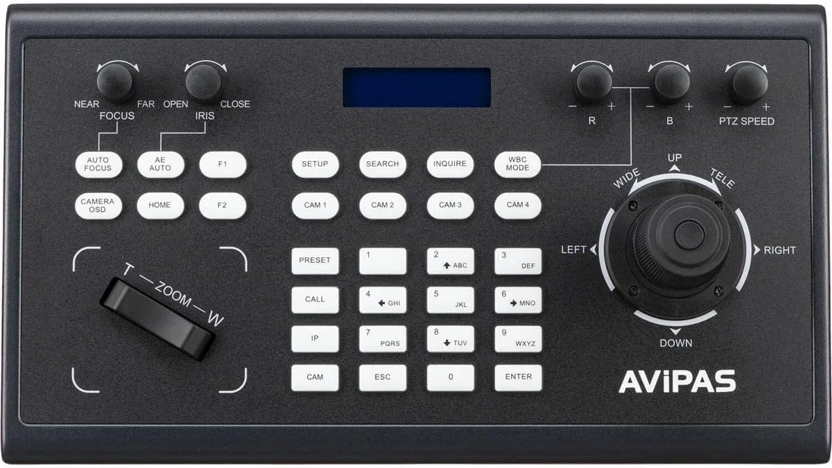 کنترلر جوی استیک 4D دوربین های PTZ مدل AViPAS AV-3104IP کنترلر جوی استیک 4D دوربین های PTZ مدل AViPAS AV-3104IP