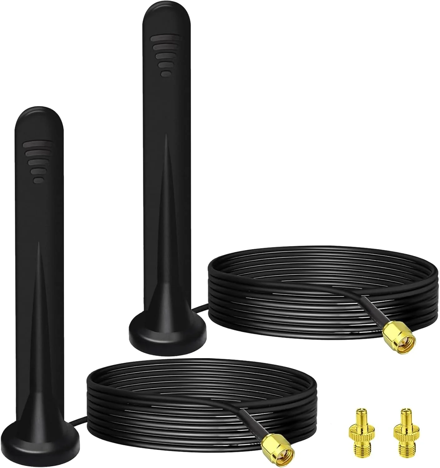 آنتن 5G آزونی با پایه مغناطیسی: آنتن وای فای 15DBI همه جهته برای استفاده در داخل/خارج از منزل، شامل کانکتور SMA TS9 و کابل 3 متری، سازگار با روترهای 3G/4G/5G/GSM/GPRS