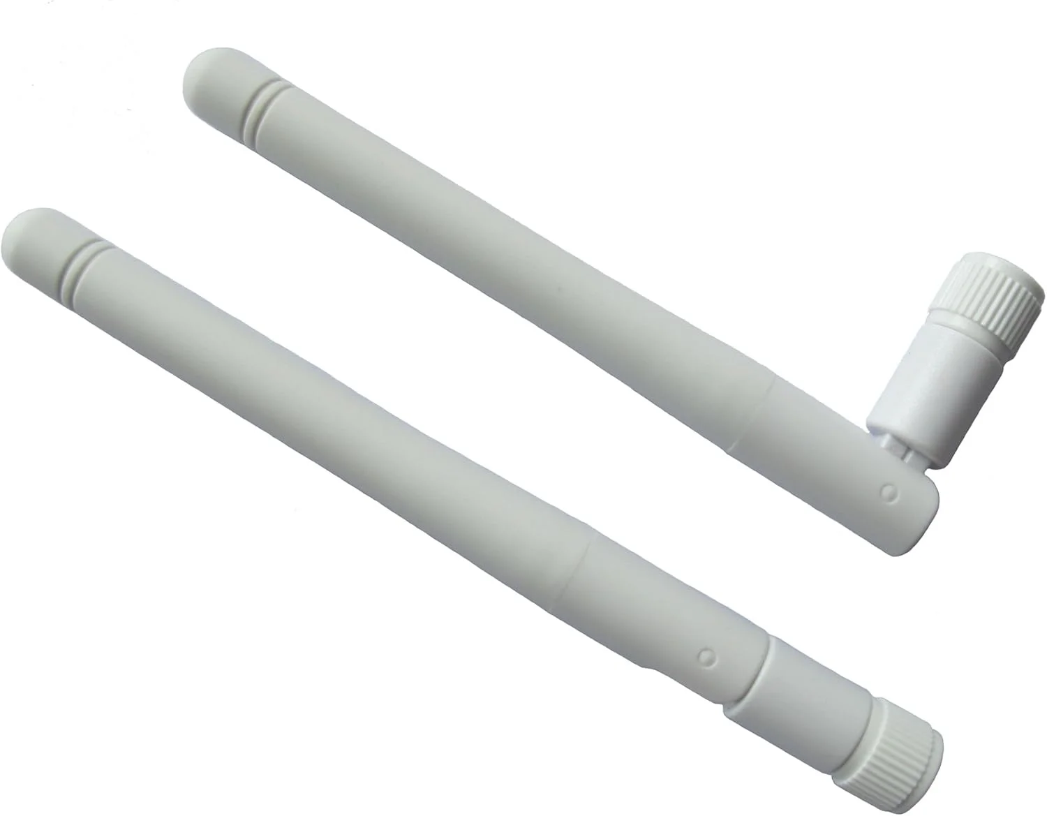 آنتن وای فای امنی SMA نر 3dBi دو عددی 2.4 گیگاهرتز رنگ سفید 11 سانتی متر