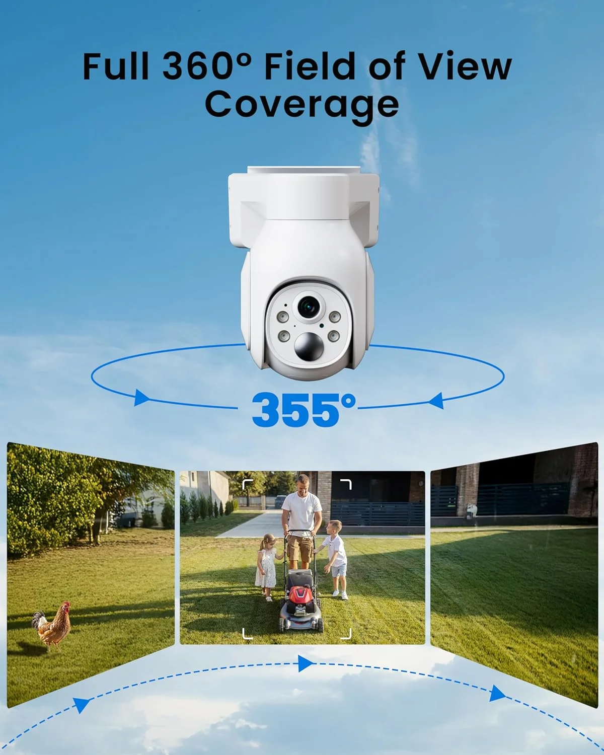 دوربین وای فای 4 مگاپیکسلی با باتری و پنل خورشیدی، نورافکن، PTZ، صدای دو طرفه، تشخیص هوشمند انسان، به تنهایی کار نمی کند، فقط سازگار با سیستم دوربین امنیتی خورشیدی SC23 دوربین وای فای 4 مگاپیکسلی با باتری و پنل خورشیدی، نورافکن، PTZ، صدای دو طرفه، تشخیص هوشمند انسان، به تنهایی کار نمی کند، فقط سازگار با سیستم دوربین امنیتی خورشیدی SC23