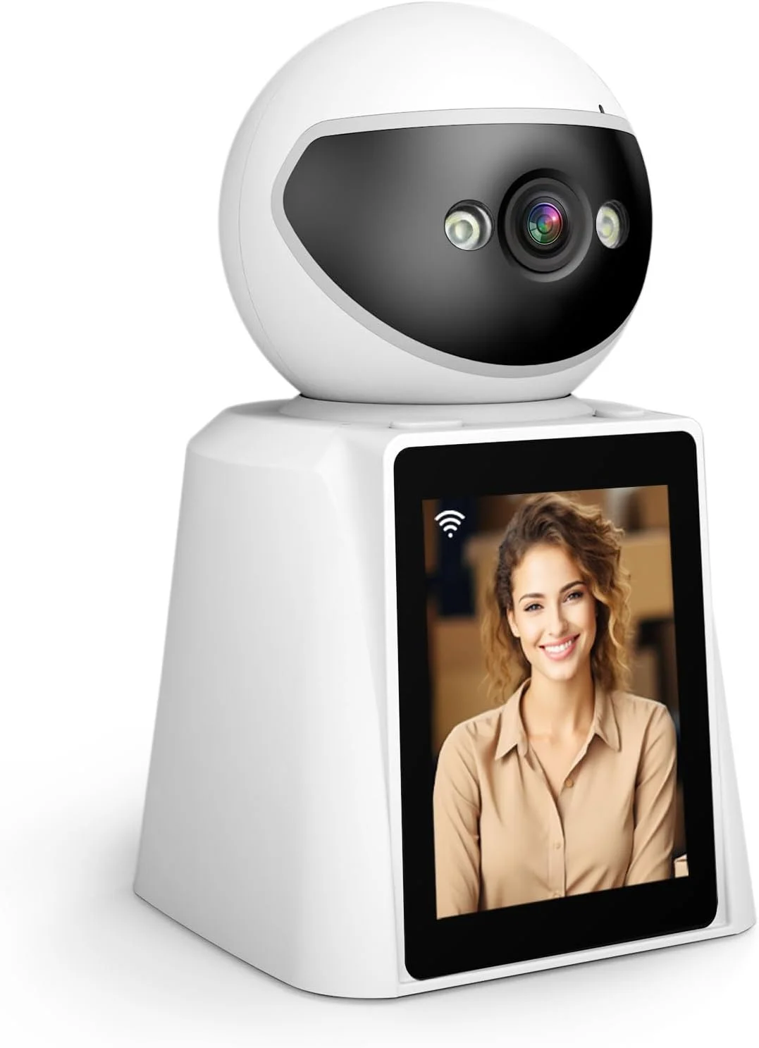 دوربین تحت شبکه وای فای HD با قابلیت چرخش PTZ، تماس ویدیویی دو طرفه، دید 360 درجه، تشخیص حرکت، دید در شب، هشدار برنامه، مناسب برای نظارت بر حیوانات خانگی در داخل خانه، ایده آل برای مانیتور کودک، دوربین حیوانات خانگی