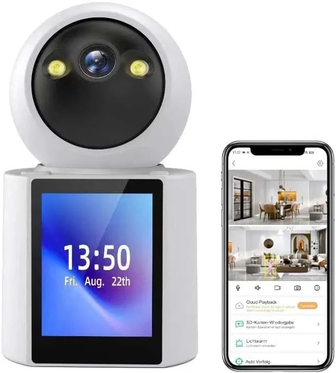 دوربین هوشمند PTZ IP، 4K 6MP، تشخیص انسان با هوش مصنوعی، دید در شب رنگی، امنیت خانه