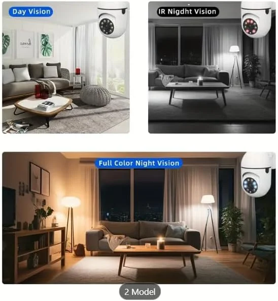 دوربین 2 مگاپیکسلی FHD PTZ، چرخش 360 درجه و شیب 90 درجه، دوربین بی سیم 1080p داخلی/خارجی با صدای دو طرفه، ردیابی حرکت دوربین 2 مگاپیکسلی FHD PTZ، چرخش 360 درجه و شیب 90 درجه، دوربین بی سیم 1080p داخلی/خارجی با صدای دو طرفه، ردیابی حرکت