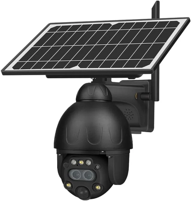 دوربین امنیتی سلولار 4G LTE، دوربین خورشیدی بی سیم فضای باز، دید در شب رنگی 2K HD با قابلیت چرخش 360 درجه، تشخیص حرکت هوشمند PIR، ارتباط دو طرفه، امنیت برای مزارع، انبارها، سایت های ساختمانی، و سوله ها
