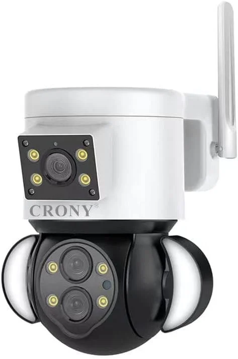 دوربین مداربسته PTZ دوگانه CRONY ST-430-5MP-10X WiFi با قابلیت چرخش 360 درجه، ضد آب مناسب فضای باز، حداکثر حافظه 128 گیگابایت