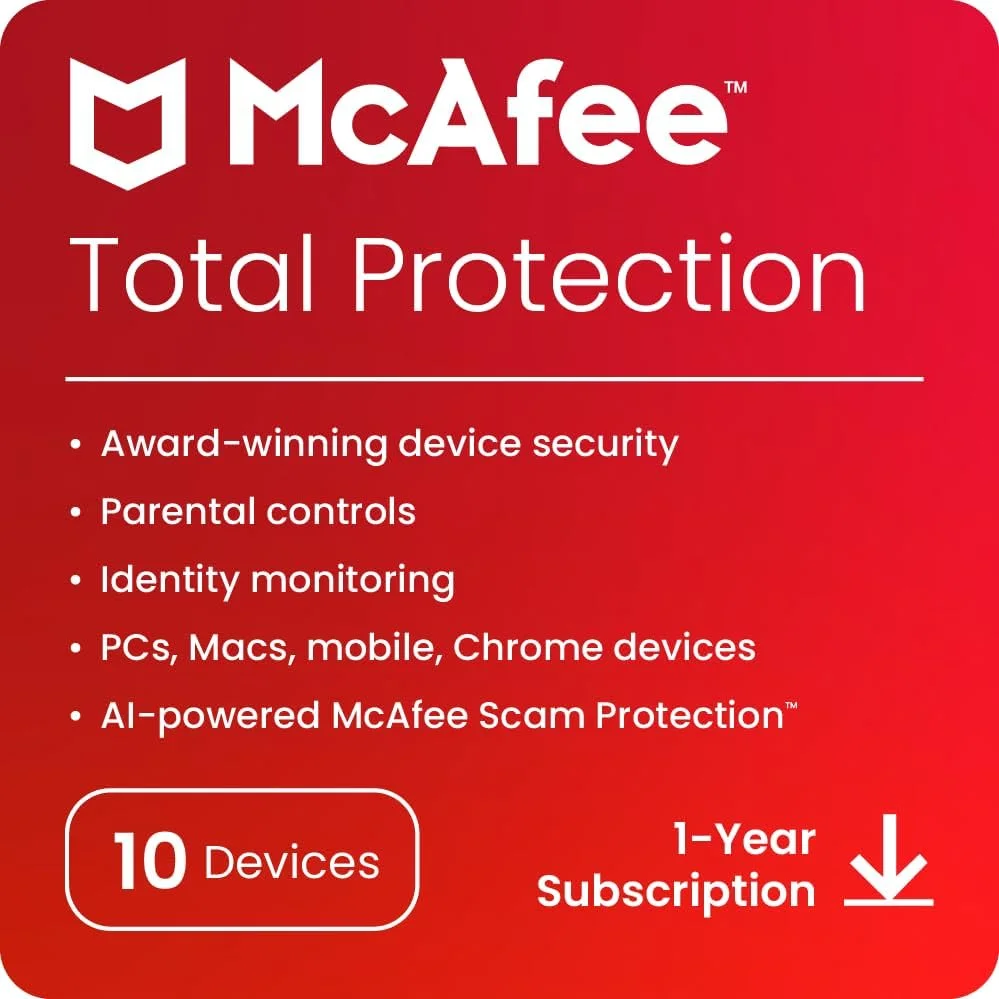 محافظت کامل مکافی 2025 | 10 دستگاه | اشتراک 1 ساله | نرم افزار آنتی ویروس، امنیت اینترنت، مدیریت رمز عبور، نظارت بر هویت، حفاظت از حریم خصوصی، حفاظت در برابر کلاهبرداری [کد دیجیتال]