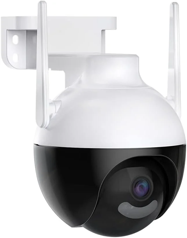 دوربین مداربسته وای فای PTZ ایکم، دوربین IP وایرلس 4 مگاپیکسلی سیستم امنیتی خانه با دید 360 درجه، دید در شب رنگی، دوربین امنیتی ضد آب IP66 برای خانه