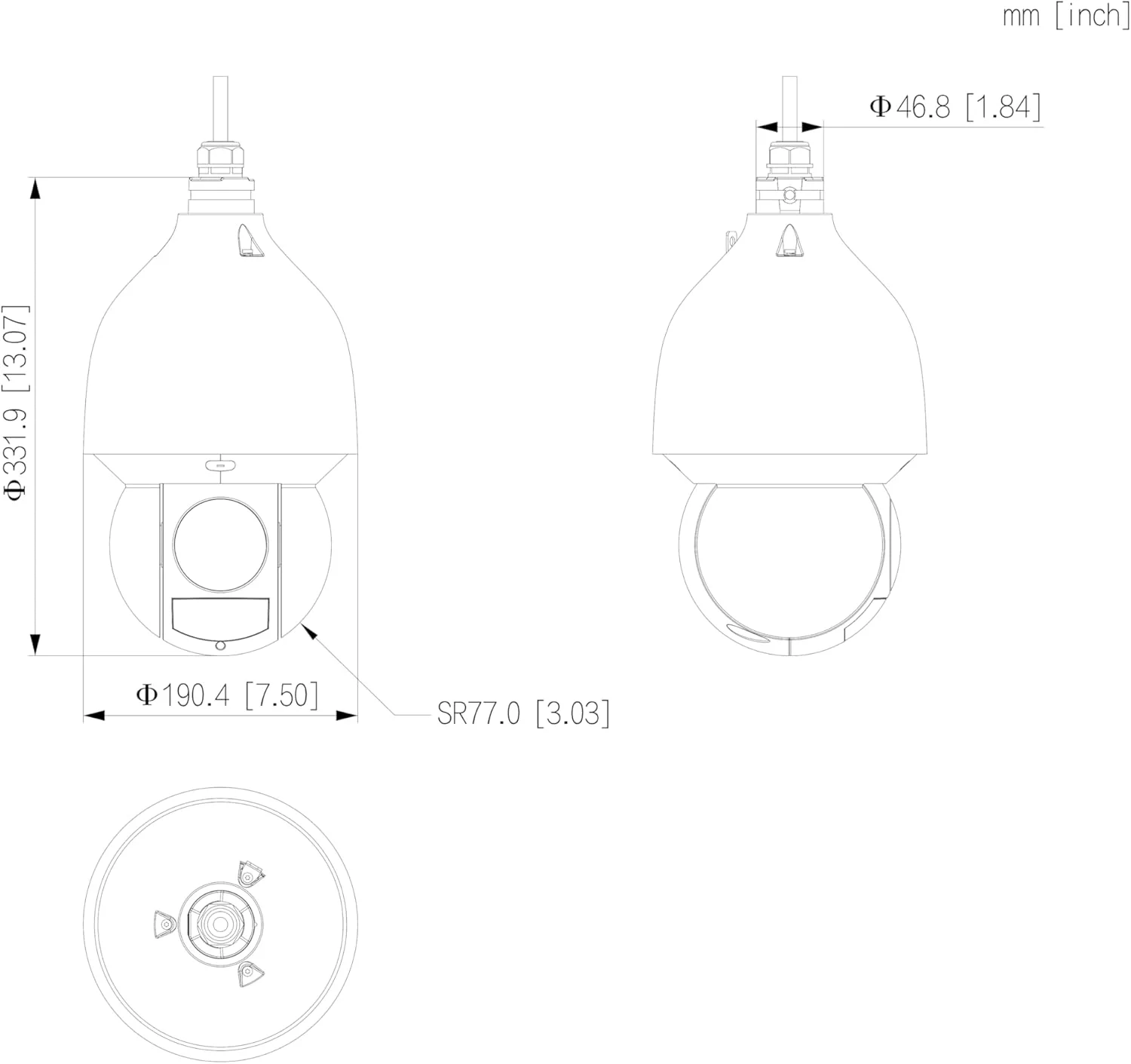 دوربین تحت شبکه PTZ امپایرتک مدل SD5A425XA-HNR با رزولوشن 4 مگاپیکسل، زوم 25 برابر، دید در شب استارلایت+ و قابلیت ردیابی خودکار