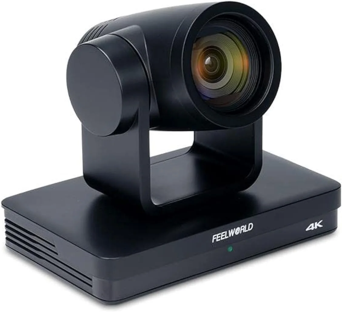 دوربین PTZ فورکی FEELWORLD UHD4K12X با خروجی همزمان 3G-SDI/HDMI/USB/IP POE و زوم اپتیکال 12X و فوکوس خودکار و کنترل از راه دور SDI HDMI IP