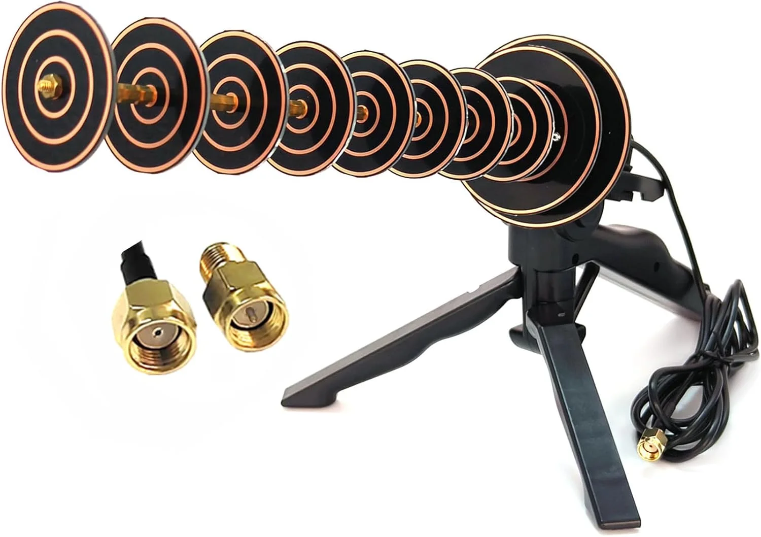 آنتن یاگی وای فای 16dBi 2.4GHz با بهره بالا، مناسب برای پهپادها، آداپتورهای بی سیم USB، روترهای SMA و دوربین ها برای دریافت یا انتقال سیگنال در مسافت های طولانی