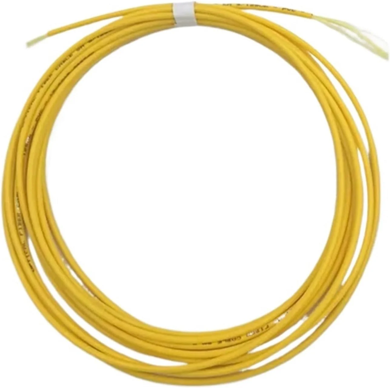 کابل فیبر نوری 3000 متری 9/125um G652D 3mm سیمپلکس سینگل مود زرد FTTH SM SX، 3 کیلومتر/رول (PVC)