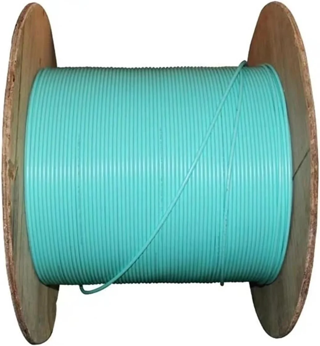 کابل فیبر نوری 24 هسته ای HAIZHI مدل GJFJV-24 مناسب برای فضای داخلی G657A1 OM1 OM2 OM3 OM4 50/125 62.5/125um SM MM 24 رشته سیم 100 متری (24 هسته OM3-300)