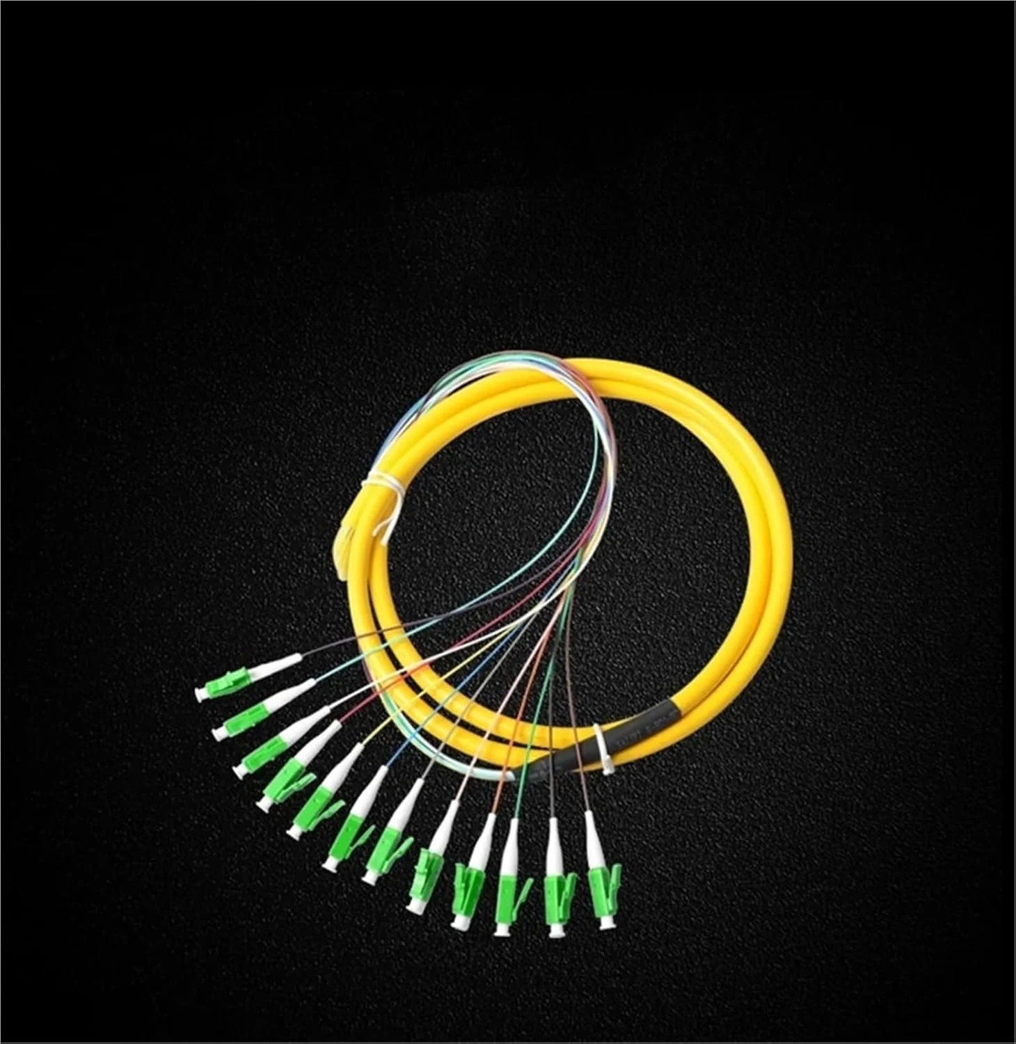 کابل فیبر نوری 12 هسته ای LC/A - 1.5 متر، 9/125 میکرومتر، سینگل مود