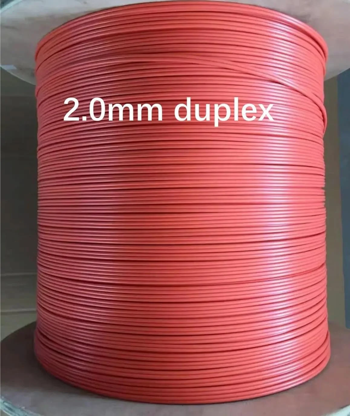 کابل فیبر نوری 50/125um 62.5/125um 2mm دوبلکس مالتی مود نارنجی برای پچ کورد فیبر نوری ftth 2.5 کیلومتر/رول 2500 متر (62.5-125um LSZH)