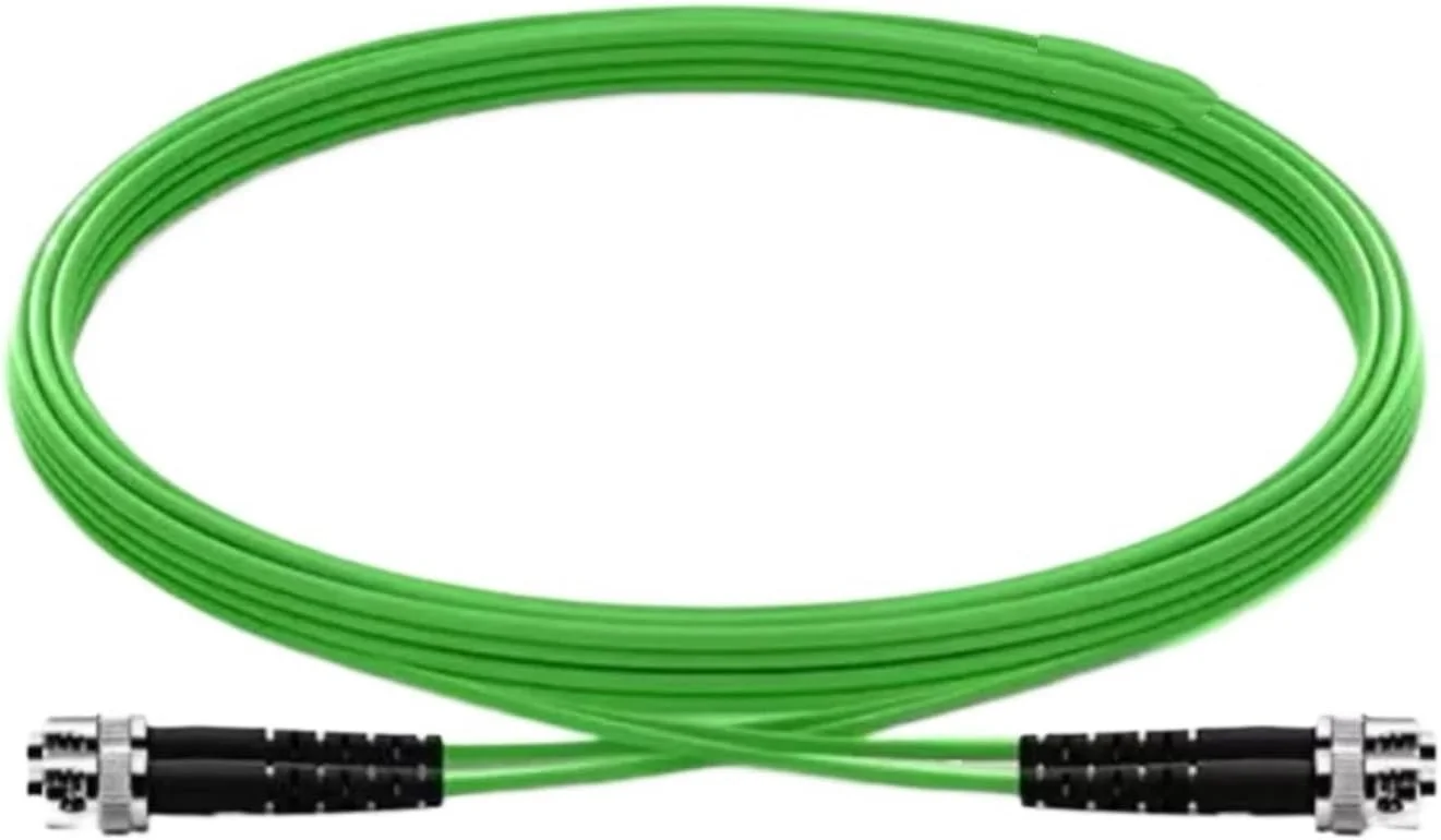 کابل فیبر نوری OM5 Duplex ST-ST با سرعت بالا FTTH (80 متر 1 عدد)